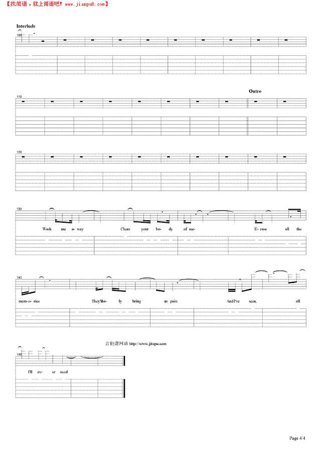 Citizen Erased吉他谱