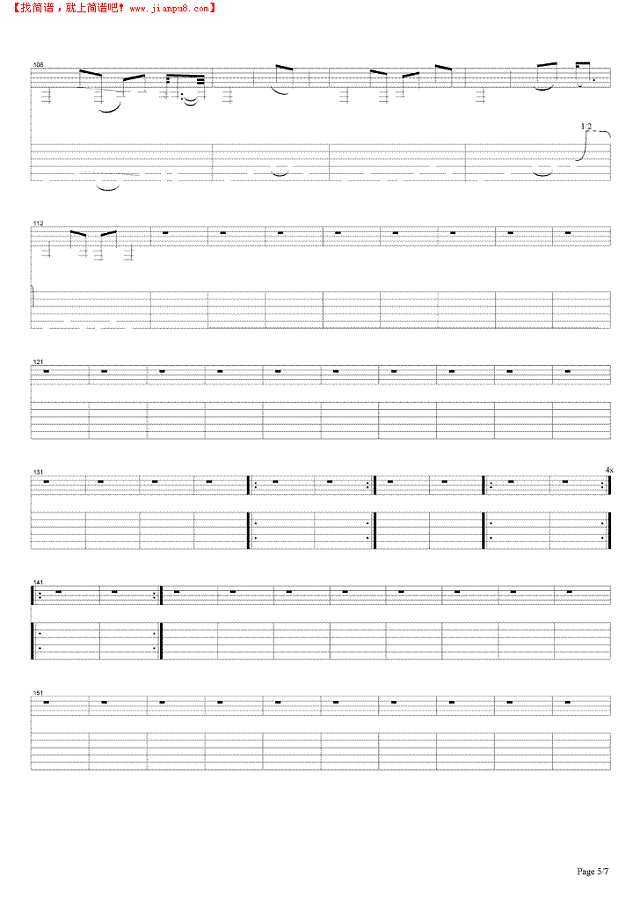 Bleeding Me吉他谱