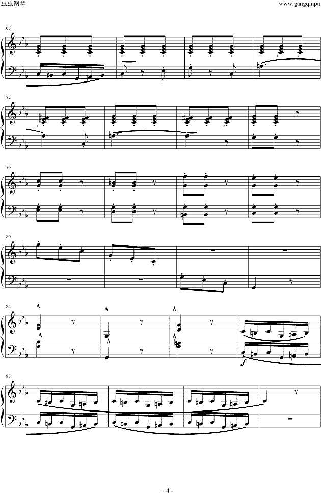 Ballade-布格缪勒钢琴谱