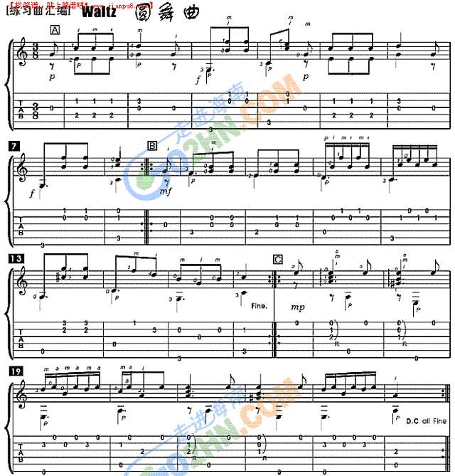 Waltz吉他谱