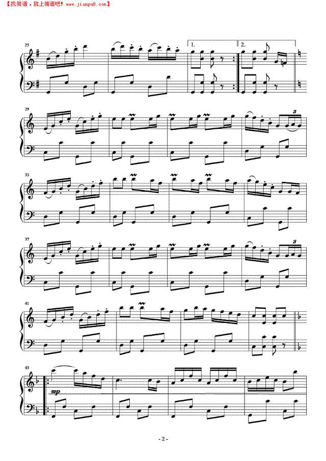 二级第一套单簧管波尔卡手风琴谱