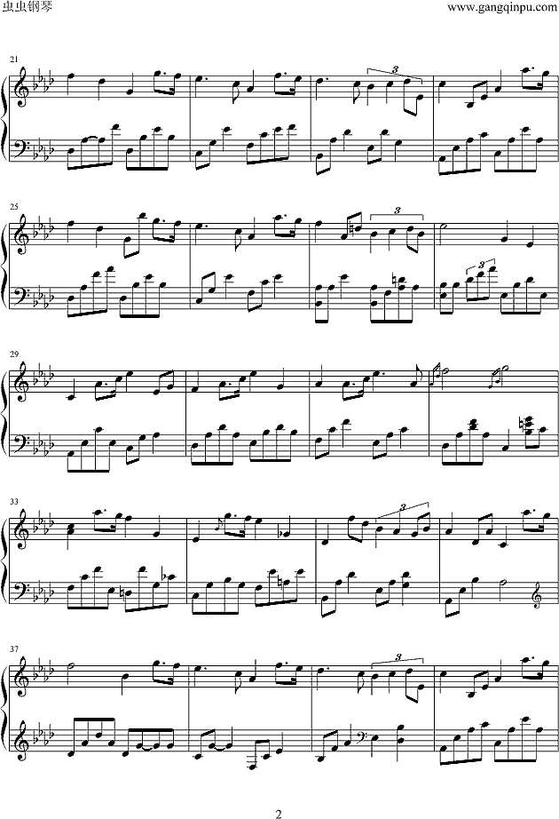 Fantasia` Lullaby钢琴谱