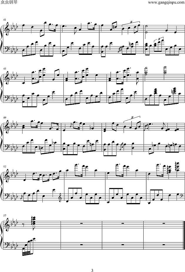 Fantasia` Lullaby钢琴谱