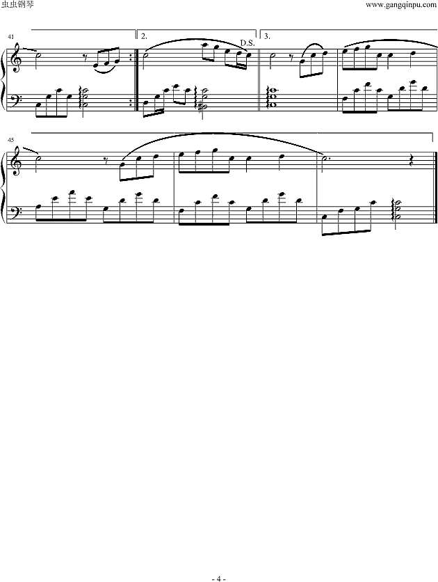 蒲公英的约定钢琴谱