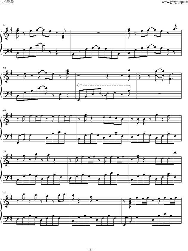 花葬(L`Arc～en～Ciel)钢琴谱