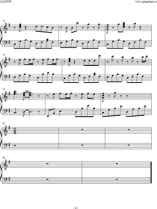 花葬(L`Arc～en～Ciel)钢琴谱