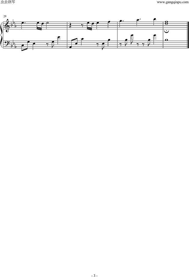 玛丽亚狂热第4话钢琴插曲钢琴谱