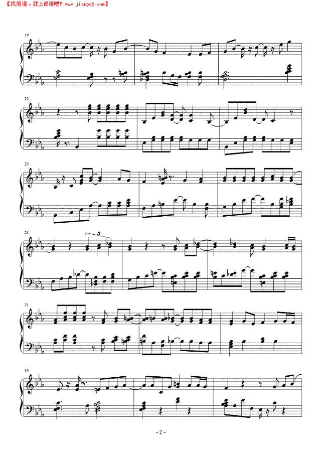 How deep is your love钢琴谱