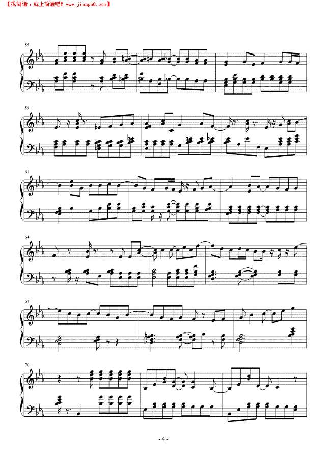 How deep is your love钢琴谱