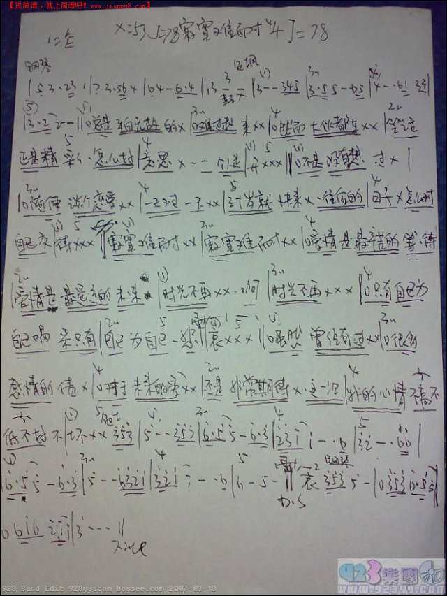 李宗盛-寂寞难耐吉他谱