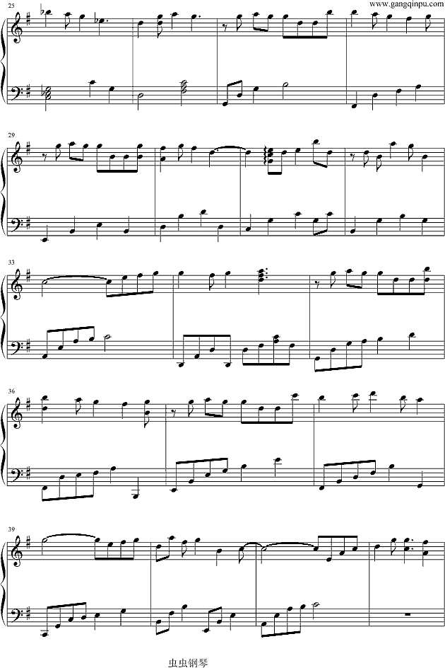 再见不是朋友钢琴谱