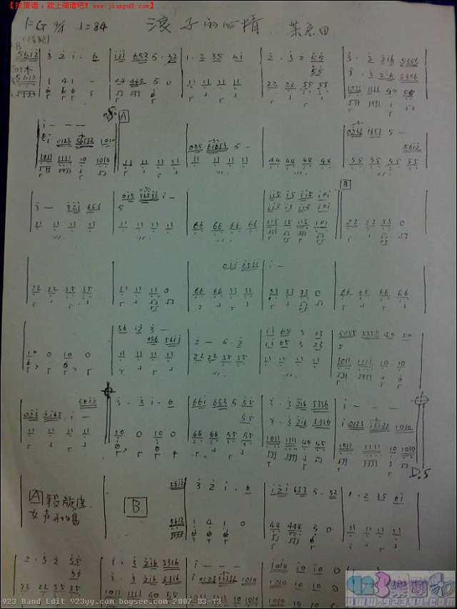 叶启田-浪子的心情吉他谱