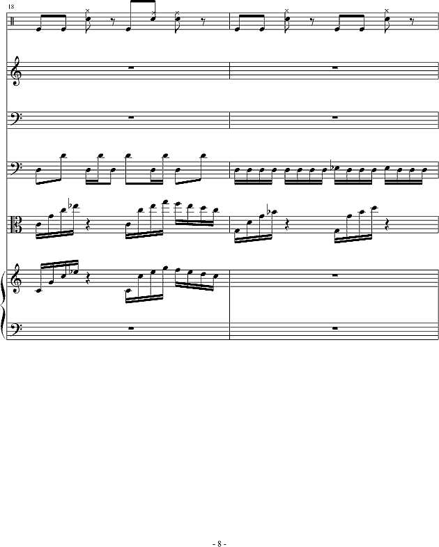 骑士精神钢琴谱