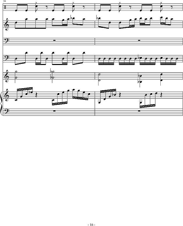 骑士精神钢琴谱