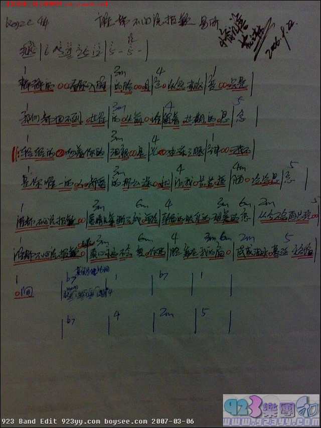 易欣-谁都不必说抱歉简谱
