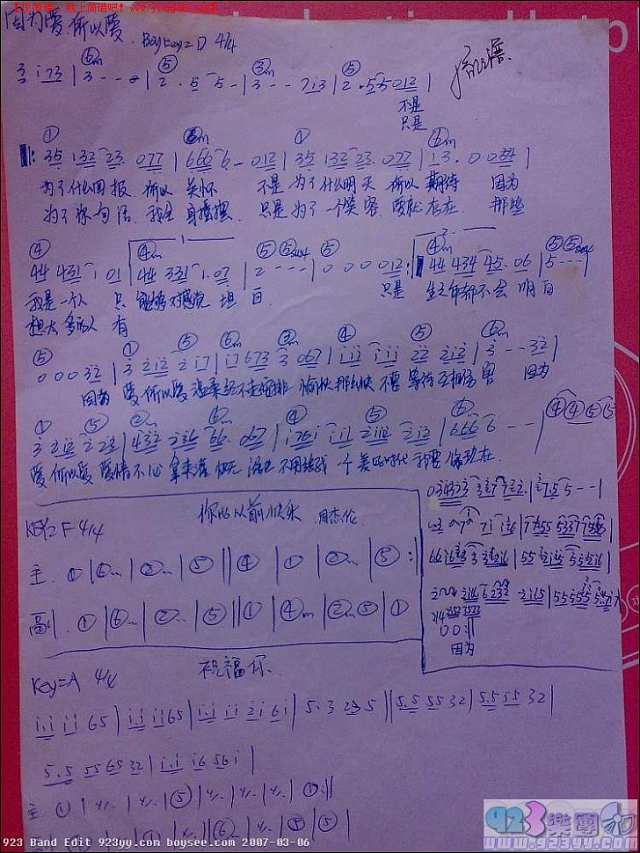 谢庭峰-因为爱所以爱简谱
