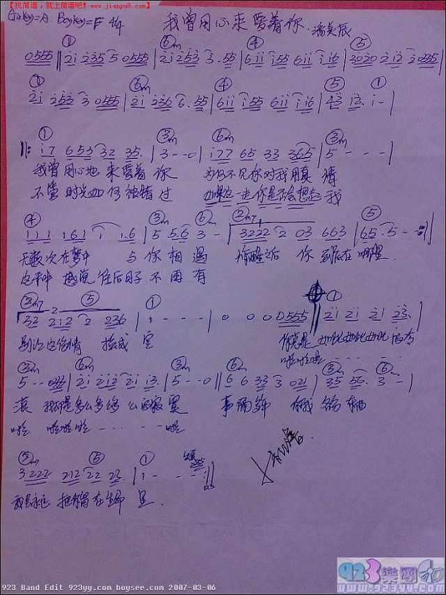 潘美辰-我曾用心爱着你简谱
