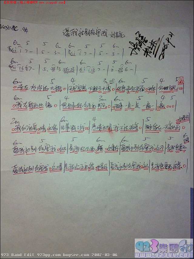 刘嘉亮-爱我就别伤害我简谱