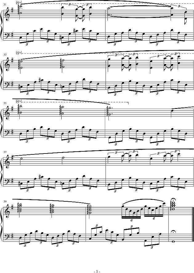 冷藏的爱钢琴谱