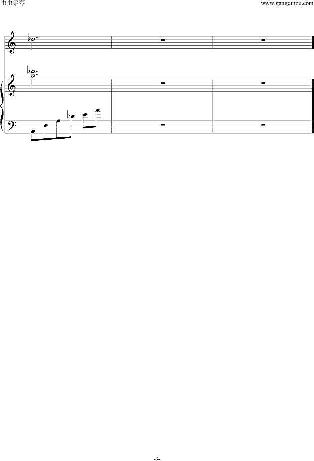 A Chinese tall story（节选）钢琴谱