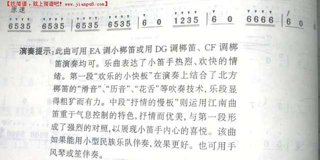 快乐的小笛手简谱
