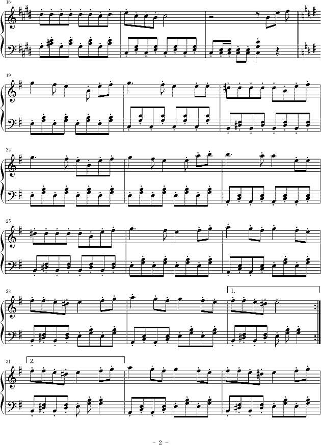 Hi Hi Bye Bye钢琴谱