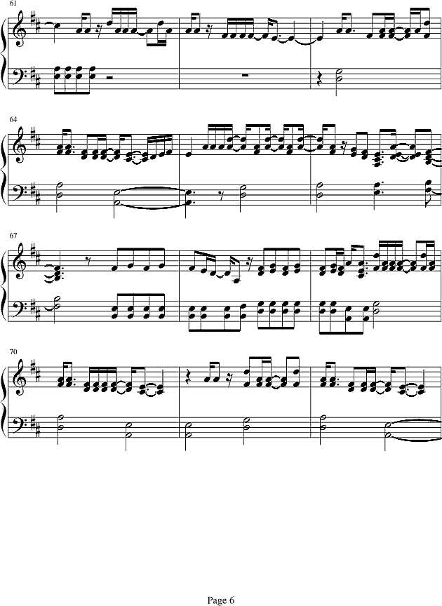 My Happy Ending钢琴谱