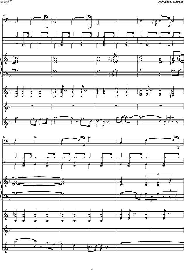 QQ麻将背景音乐钢琴谱