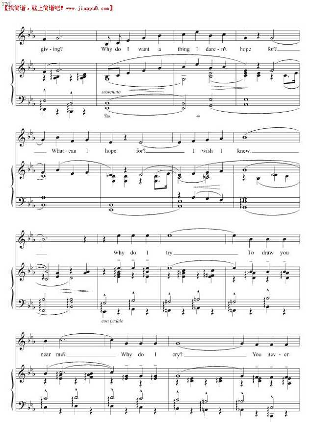 why was i born 钢琴谱3 www.jianpu8.cn