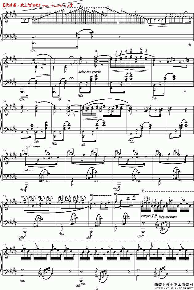 匈牙利狂想曲第2号(钢琴谱) pic2 www.jianpu8.cn