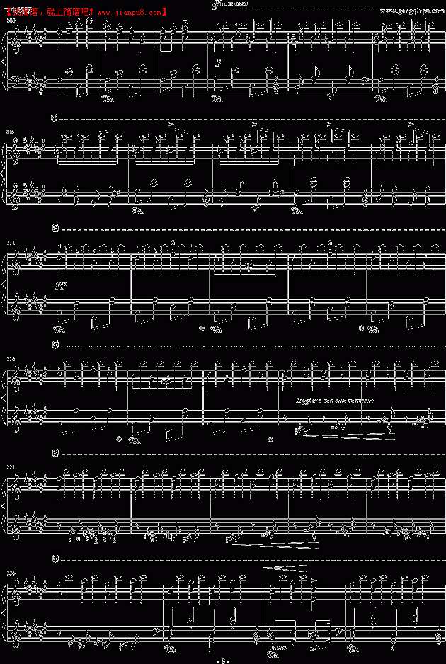 匈牙利狂想曲第2号(钢琴谱) pic8 www.jianpu8.cn