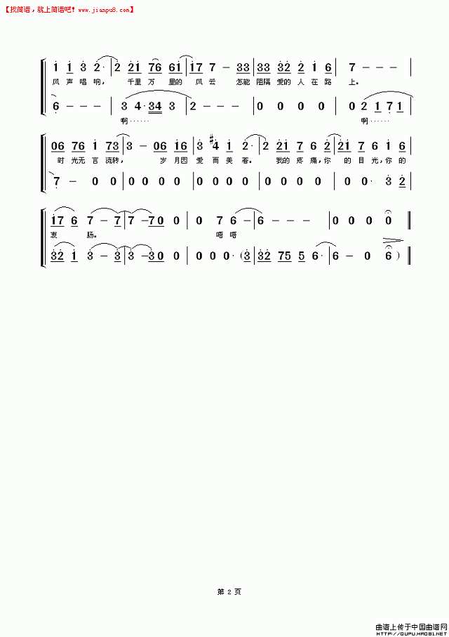 沙宝亮 爱的人（电视剧《我的娜塔莎》主题曲） 简谱pic1 www.jianpu8.cn