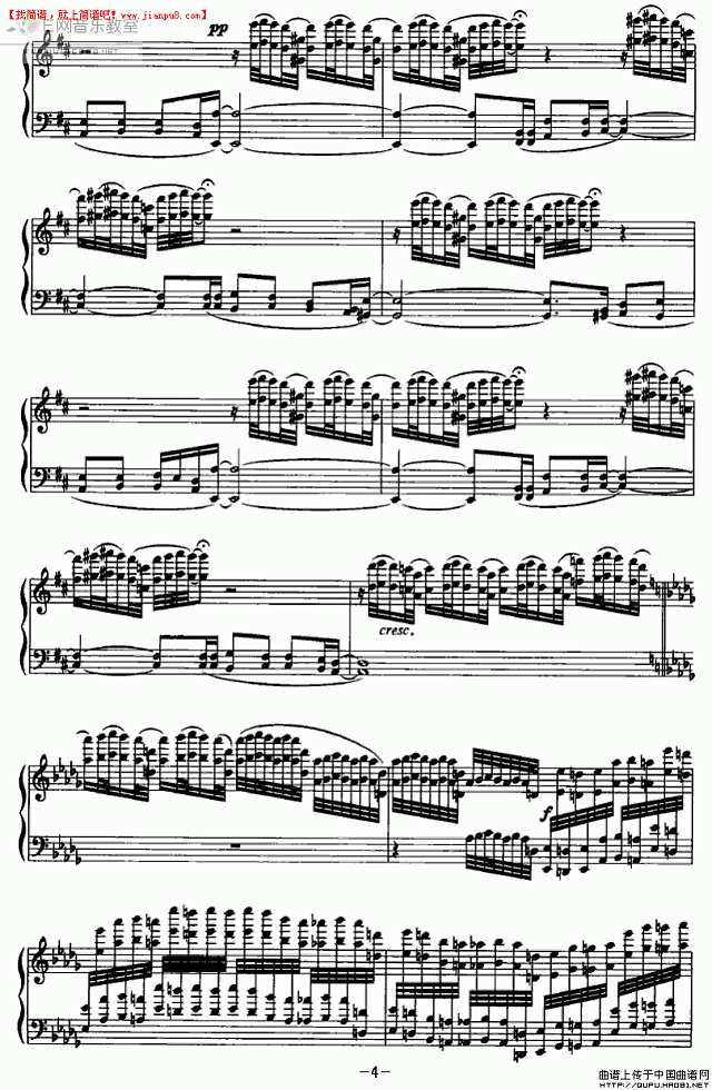 钢琴独奏 暮 钢琴谱pic4 www.jianpu8.cn