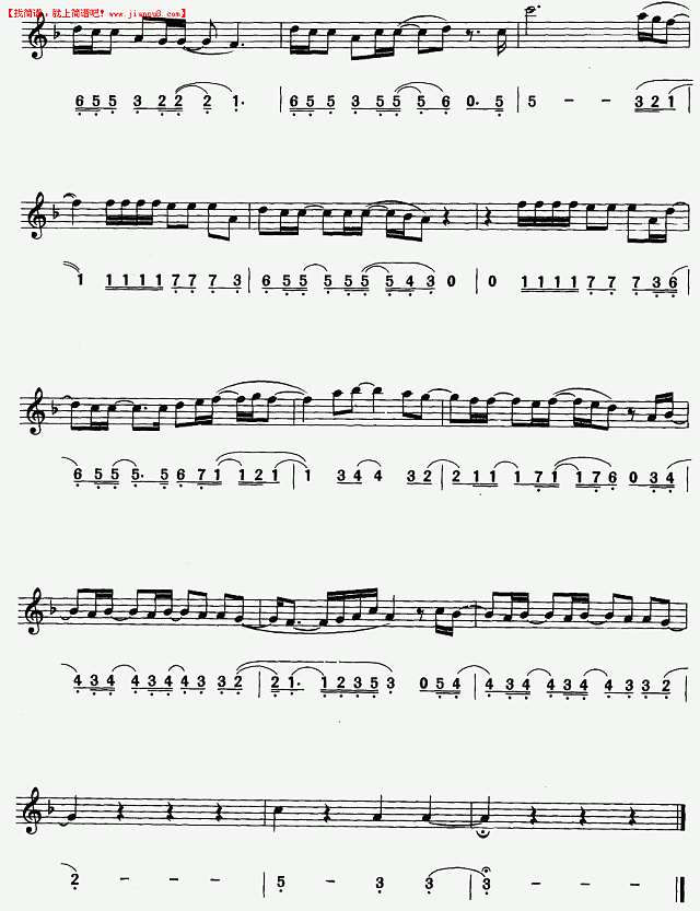 萨克斯曲 你总在那里 美国影片《珍珠巷》插曲 萨克斯谱pic3 www.jianpu8.cn