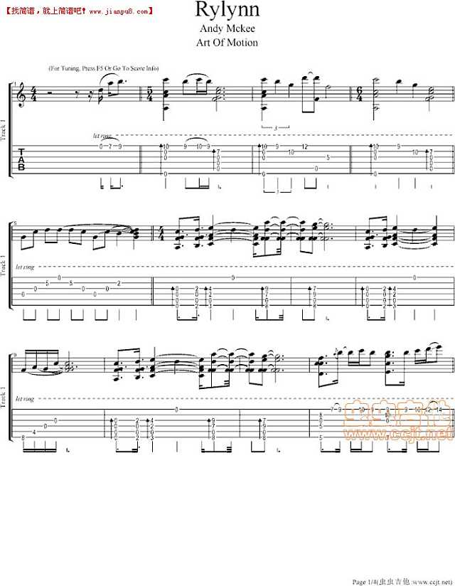 Rylynn吉他谱
