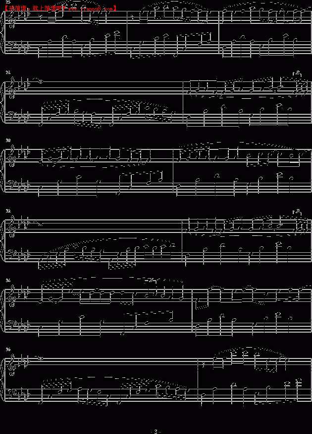 最爱银别VS承 四月的歌 钢琴谱pic3 www.jianpu8.cn