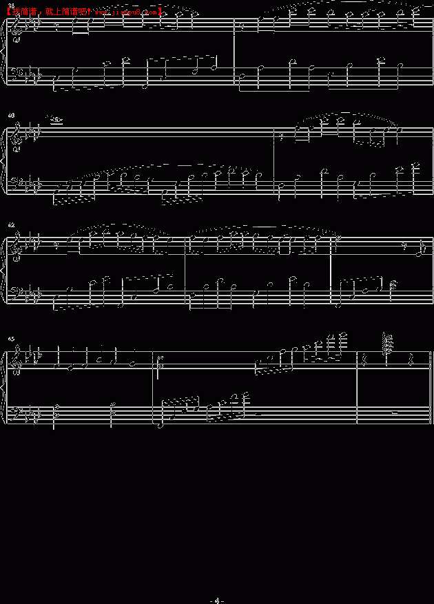 最爱银别VS承 四月的歌 钢琴谱pic4 www.jianpu8.cn