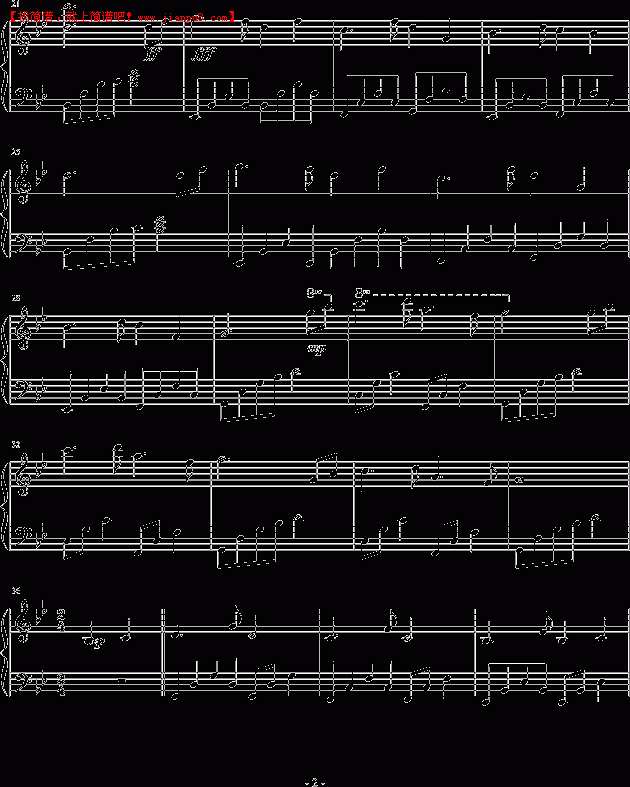 小兴 寒月之恋 钢琴谱pic2 www.jianpu8.cn