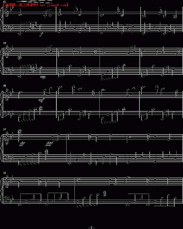 小兴 寒月之恋 钢琴谱pic3 www.jianpu8.cn