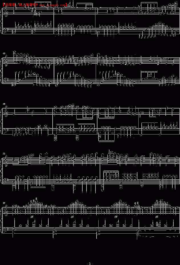 孤月华章 第二章 钢琴谱pic3 www.jianpu8.cn