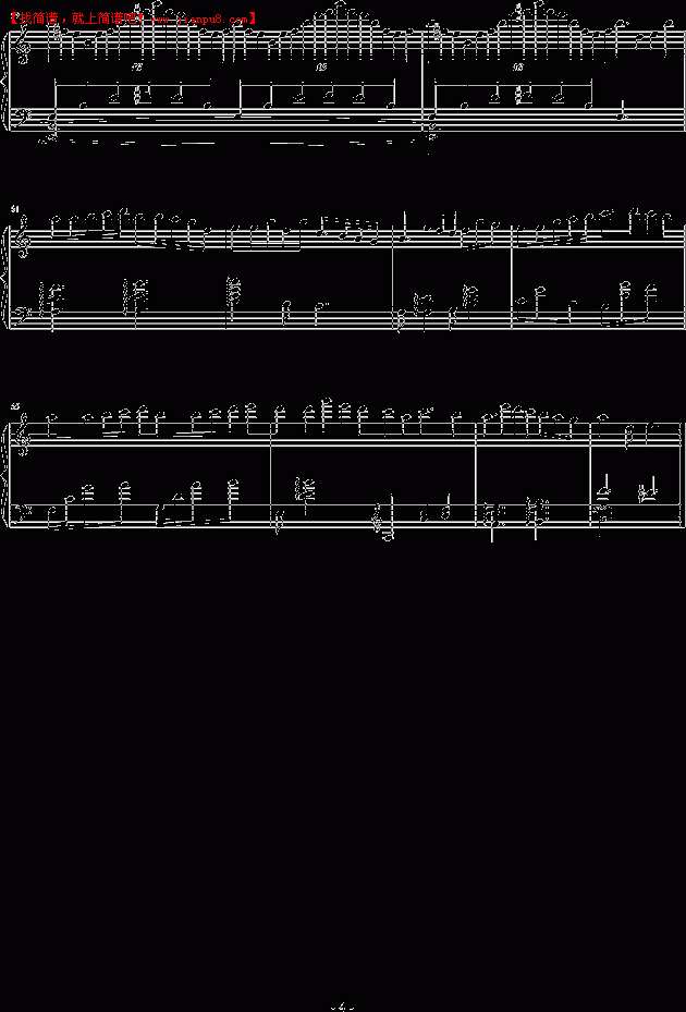 孤月华章 第二章 钢琴谱pic4 www.jianpu8.cn