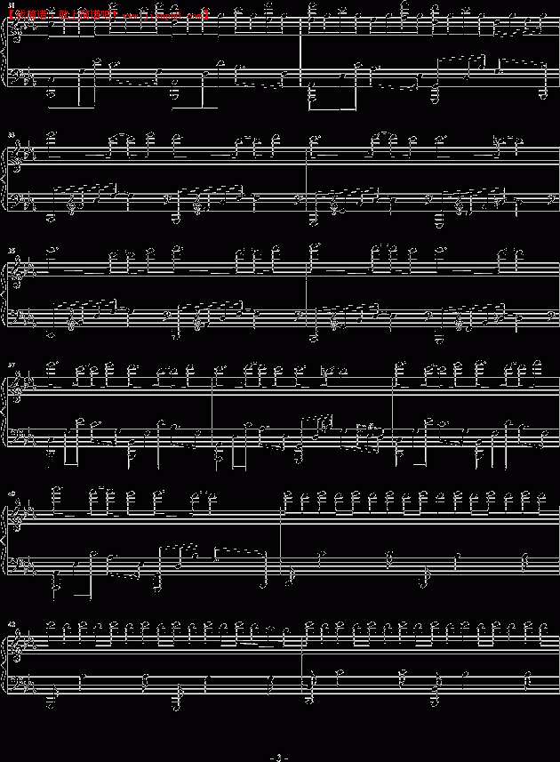 吴越 悲魂曲 钢琴谱pic3 www.jianpu8.cn