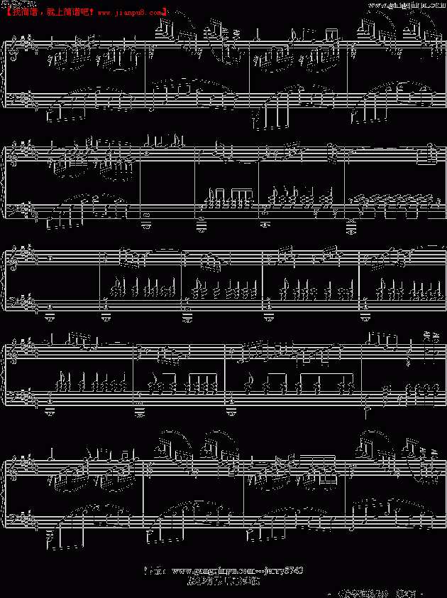 情字這條路 钢琴谱pic2 www.jianpu8.cn