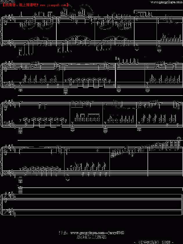 情字這條路 钢琴谱pic3 www.jianpu8.cn