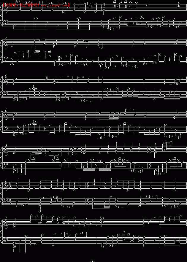 绿诗翰 岁月痕迹 钢琴谱pic2 www.jianpu8.cn