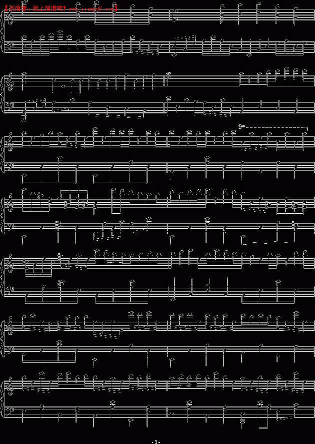 绿诗翰 岁月痕迹 钢琴谱pic3 www.jianpu8.cn