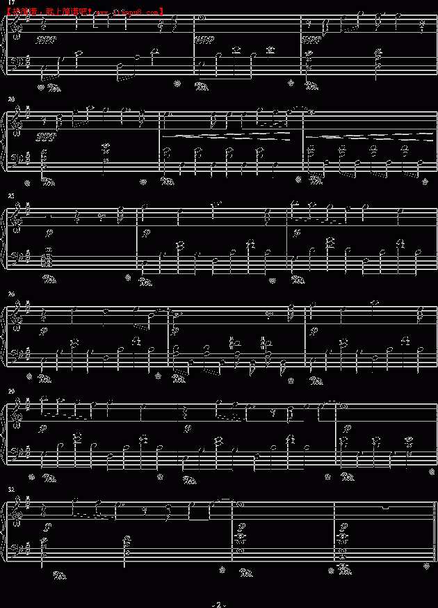 阎魔爱·樱 地狱少女·蓝染 钢琴谱pic2 www.jianpu8.cn