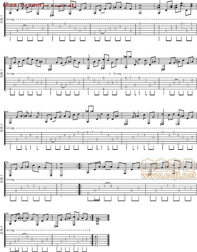 風の伯爵夫人 Isato Nakagawa  吉他谱pic2 www.jianpu8.cn