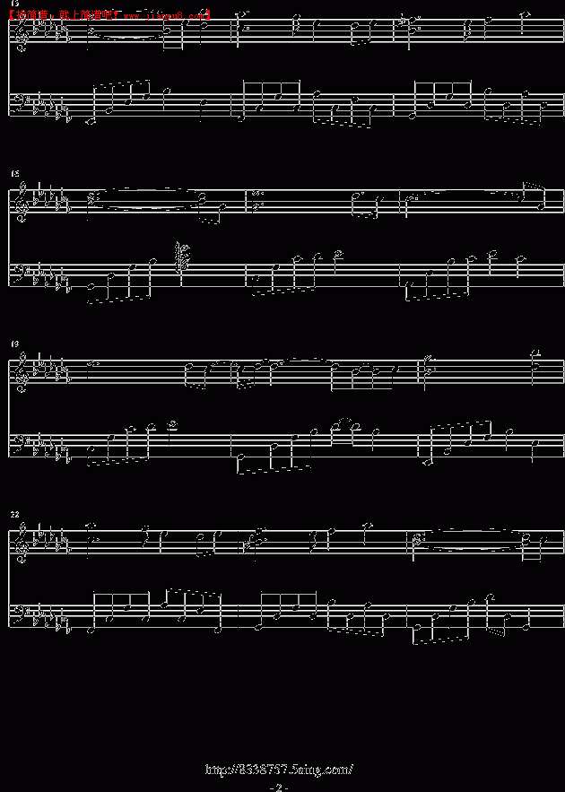 音炫 回不去的时光 钢琴谱pic2 www.jianpu8.cn