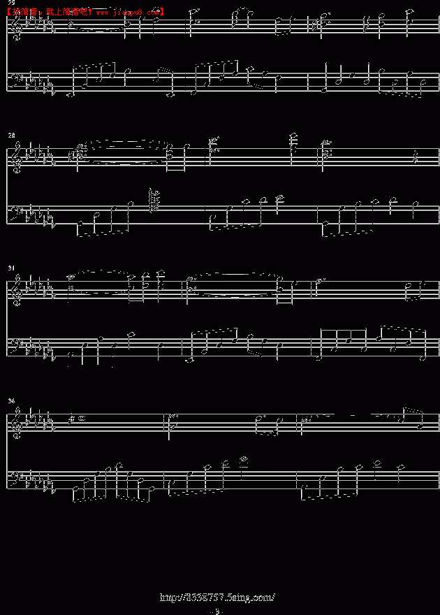 音炫 回不去的时光 钢琴谱pic3 www.jianpu8.cn